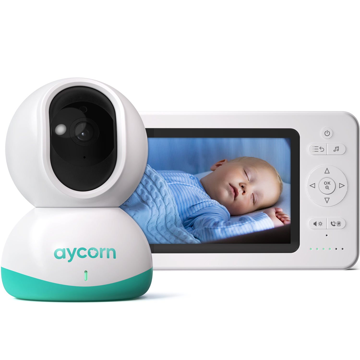 Baby Monitor with Night Vision Video Camera, 5" Full HD Display