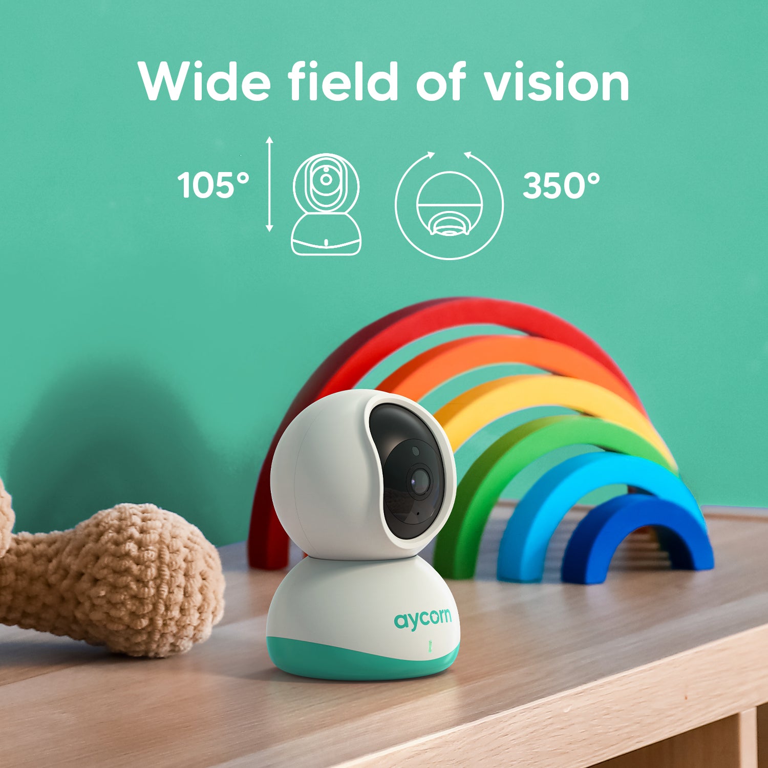 Baby Monitor with Night Vision Video Camera, 5" Full HD Display