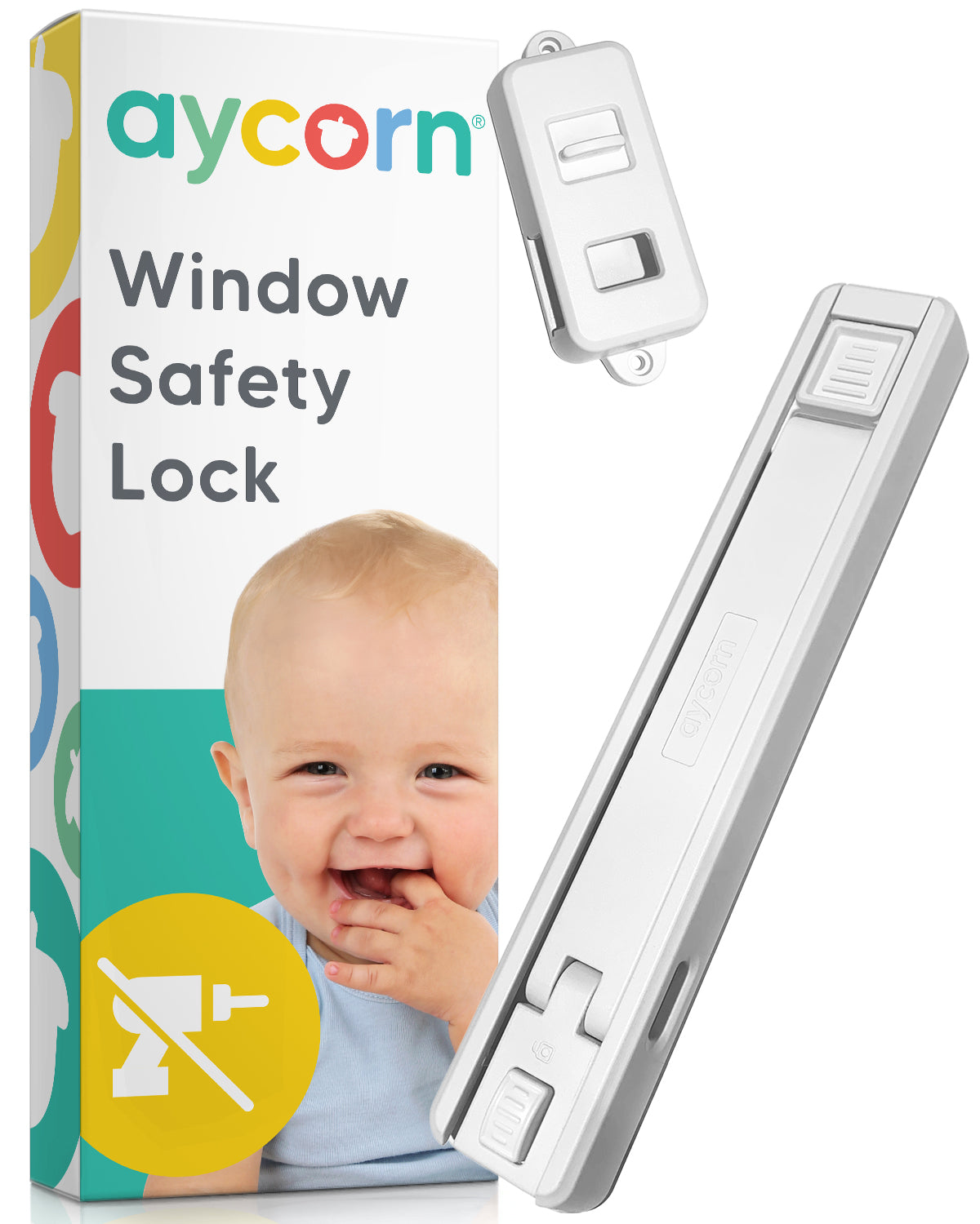 Safety Window Lock - White