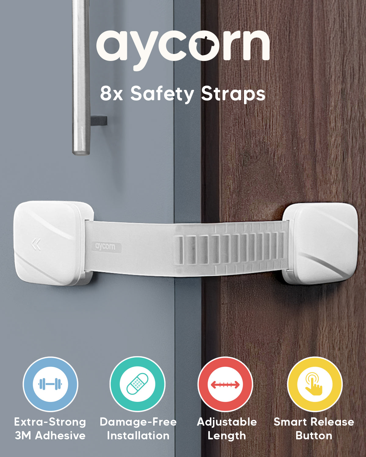 Non-Magnetic Safety Straps (8 Pack)