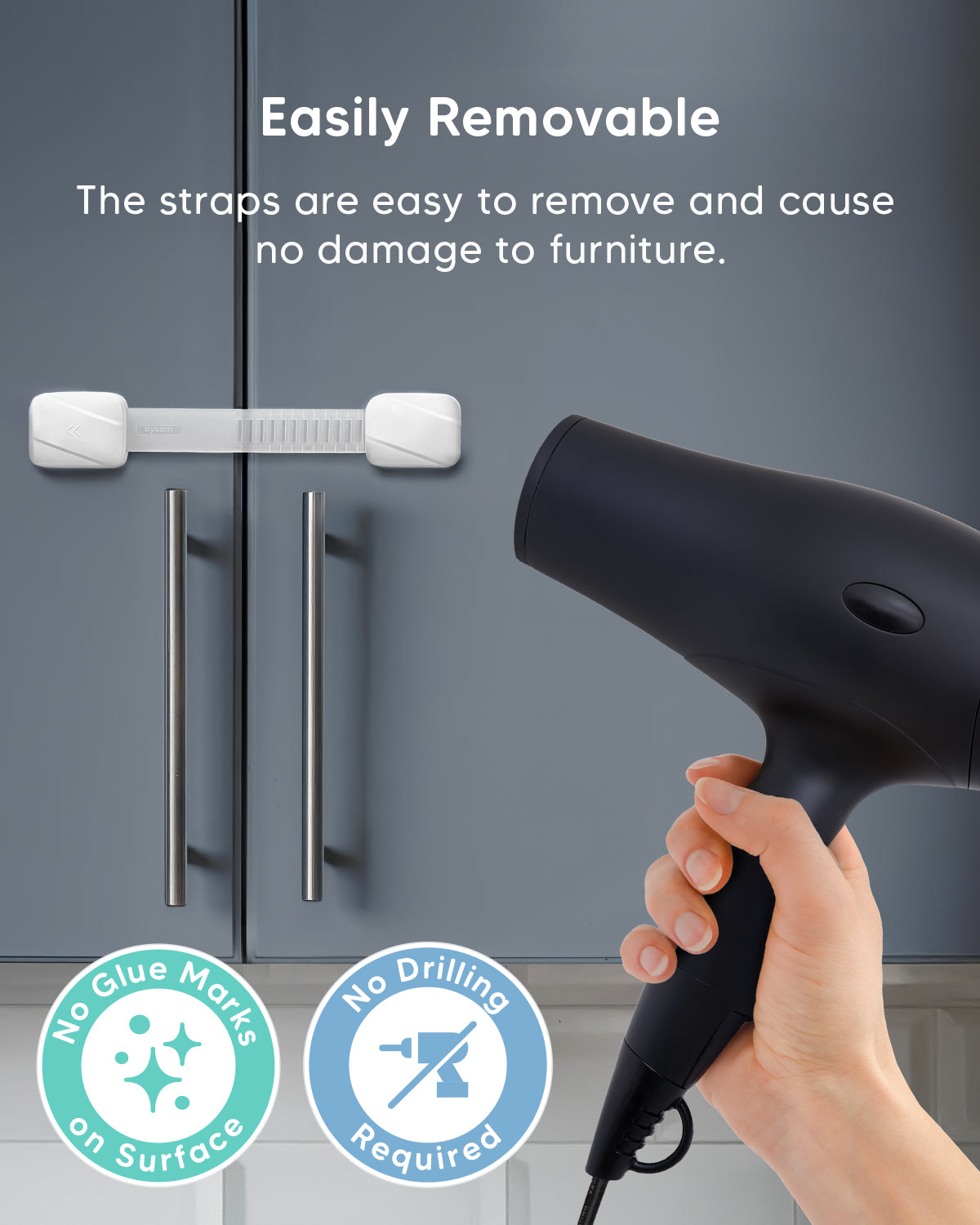 Non-Magnetic Safety Straps (8 Pack)