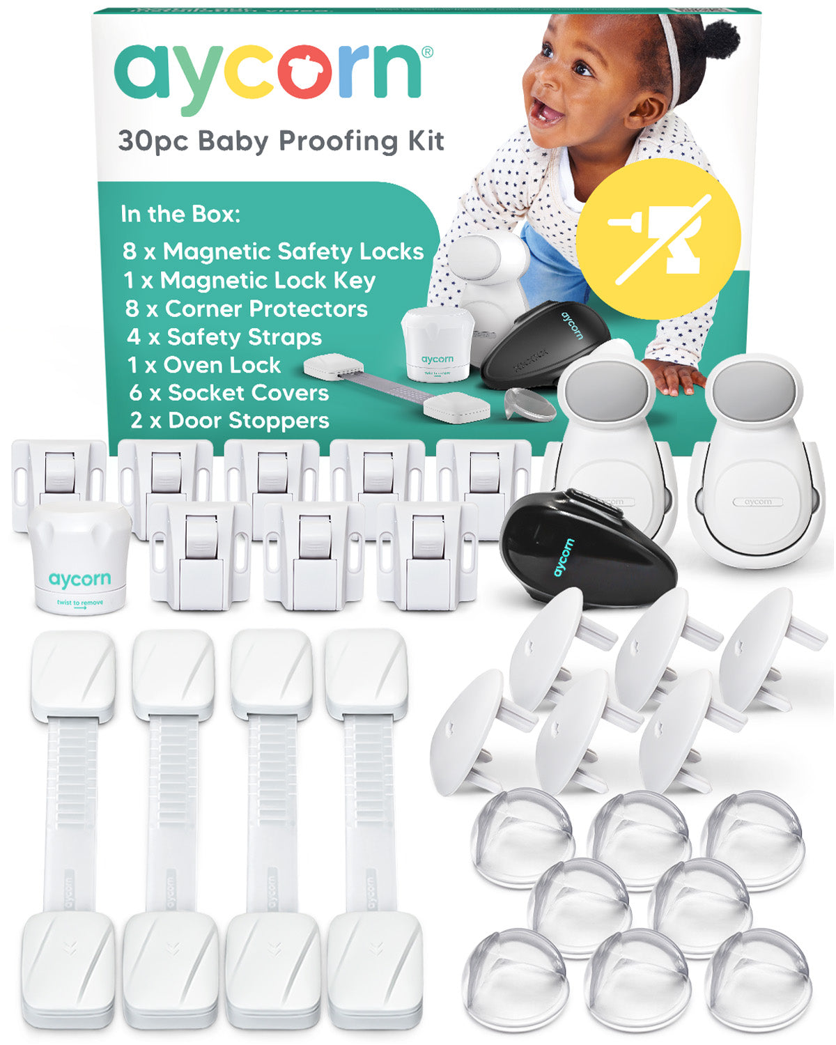 Baby Proofing Kit (30 Pack) - White