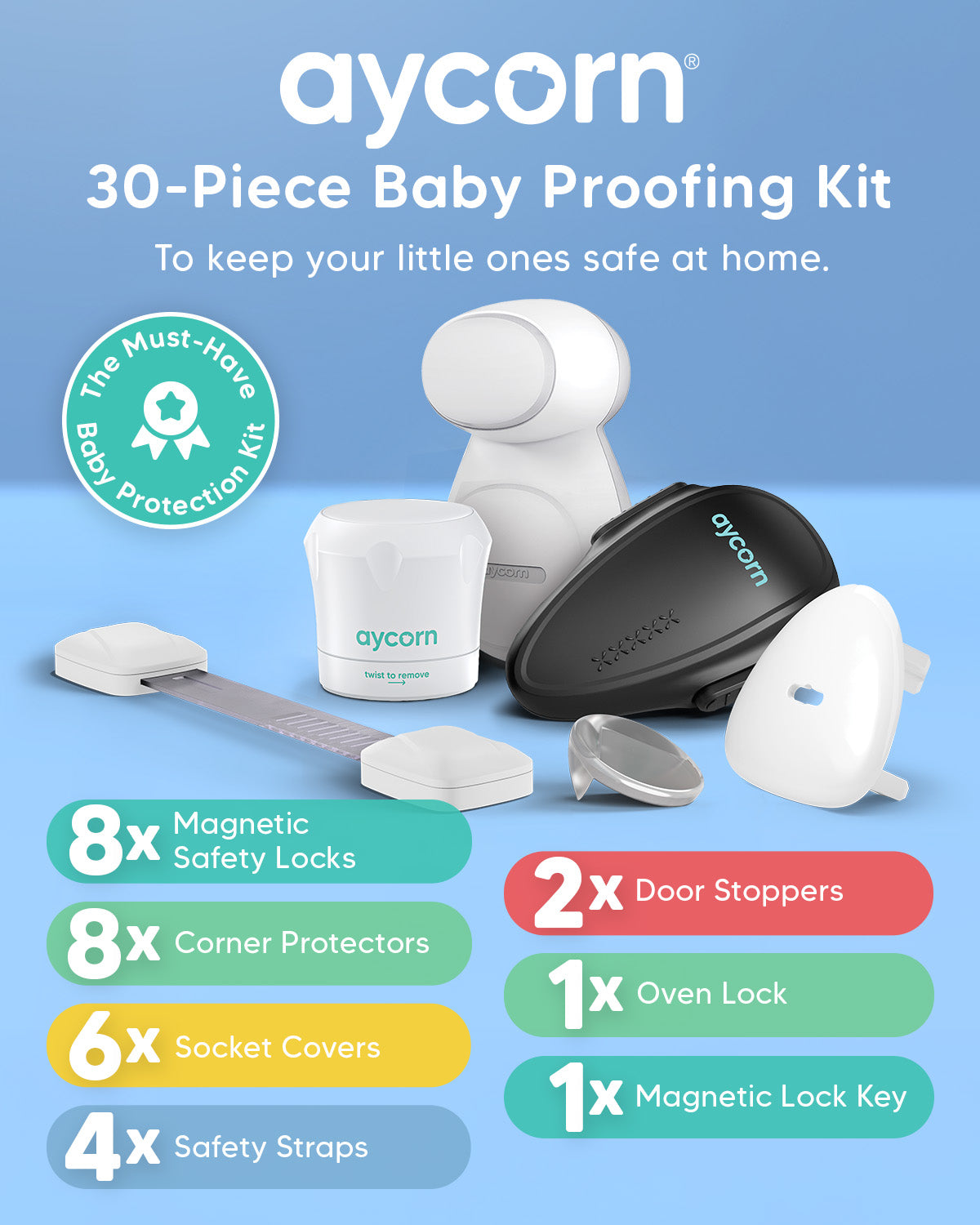 Baby Proofing Kit (30 Pack) - White