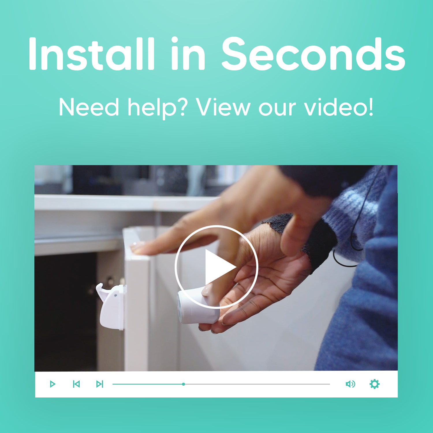 Dokon child safety sales magnetic cupboard locks