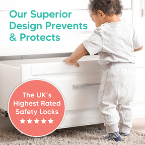 Baby Safety Proof Magnetic Cupboard Locks - 10 pack
